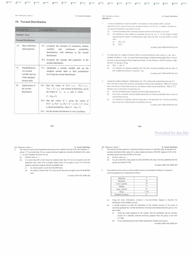 Provided by Dse - Life | PDF