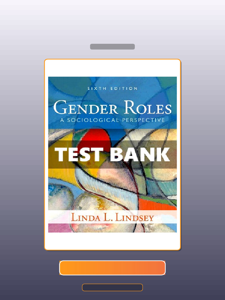 Gender Roles a Sociological Perspective 6th Edition Lindsey E-book ...