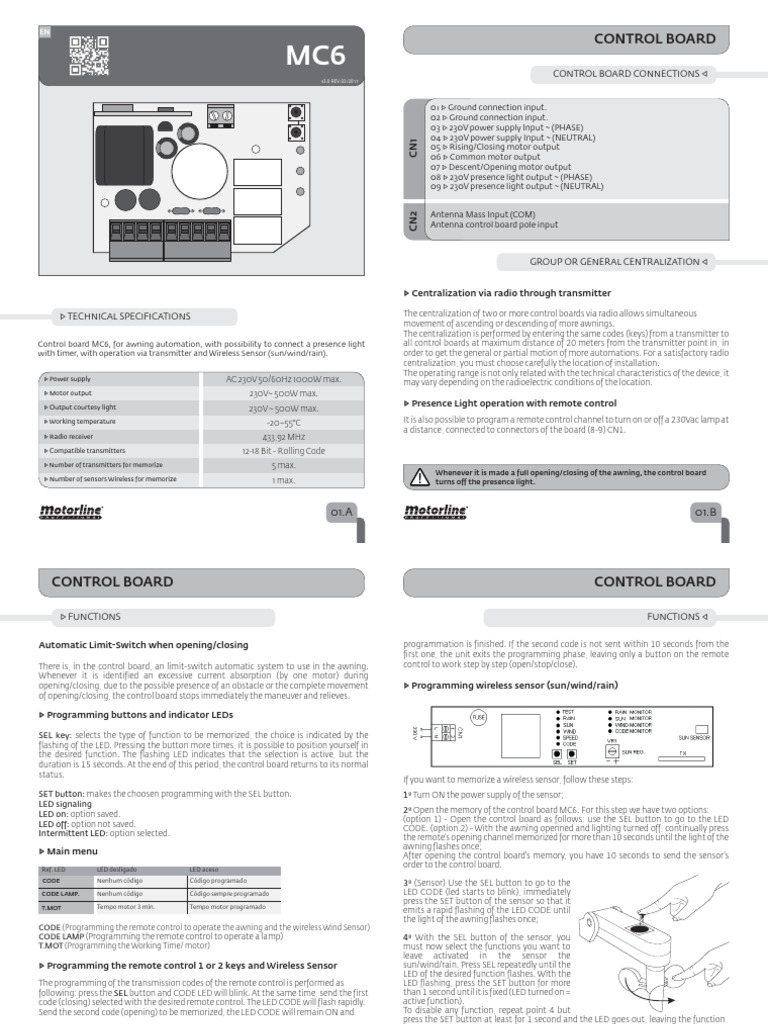 mc6_ru | PDF | Remote Control | Mains Electricity
