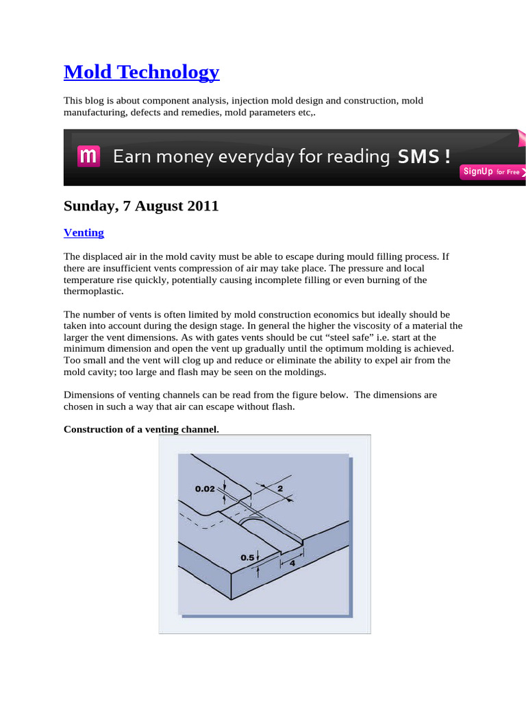 Molding | PDF | Mechanical Engineering | Applied And Interdisciplinary ...