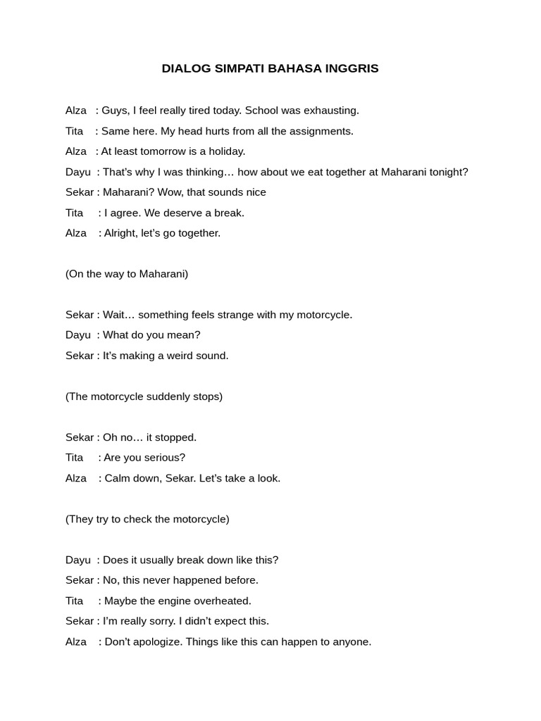 Dialog Inggris | PDF