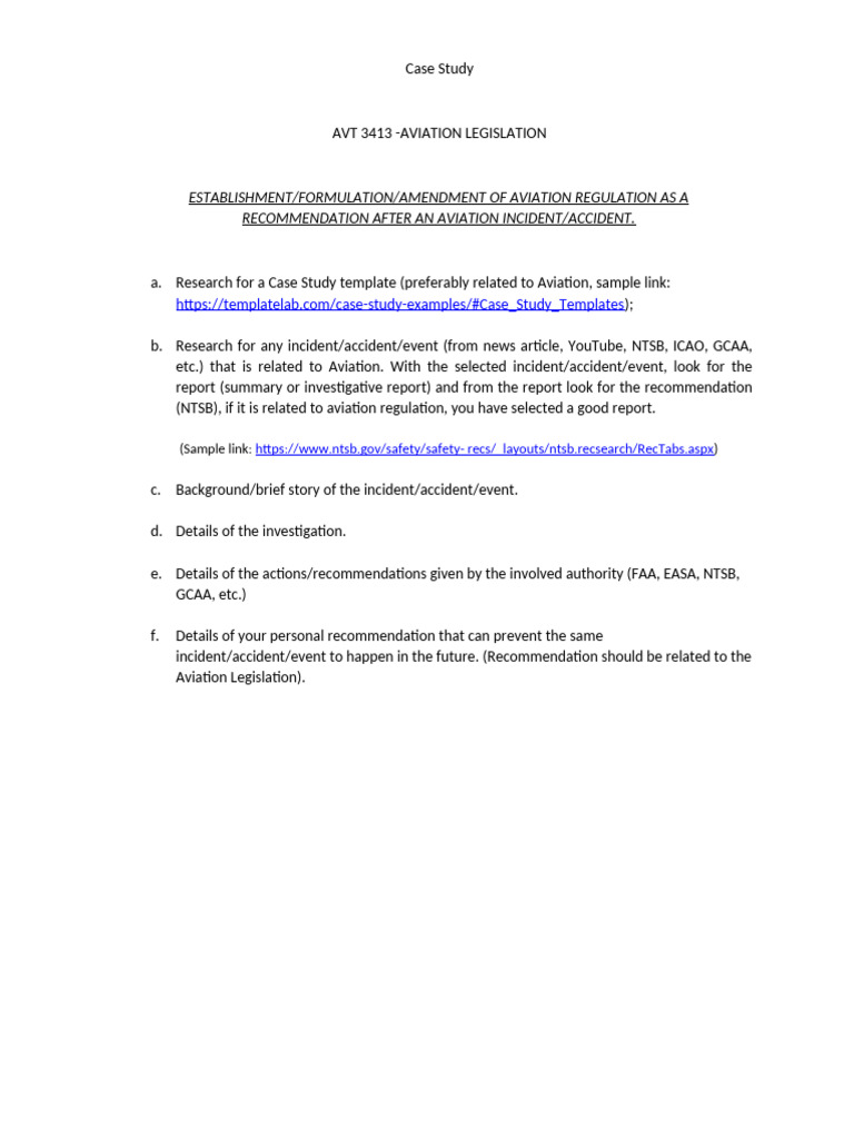 Case Study for AVT 3413 | PDF