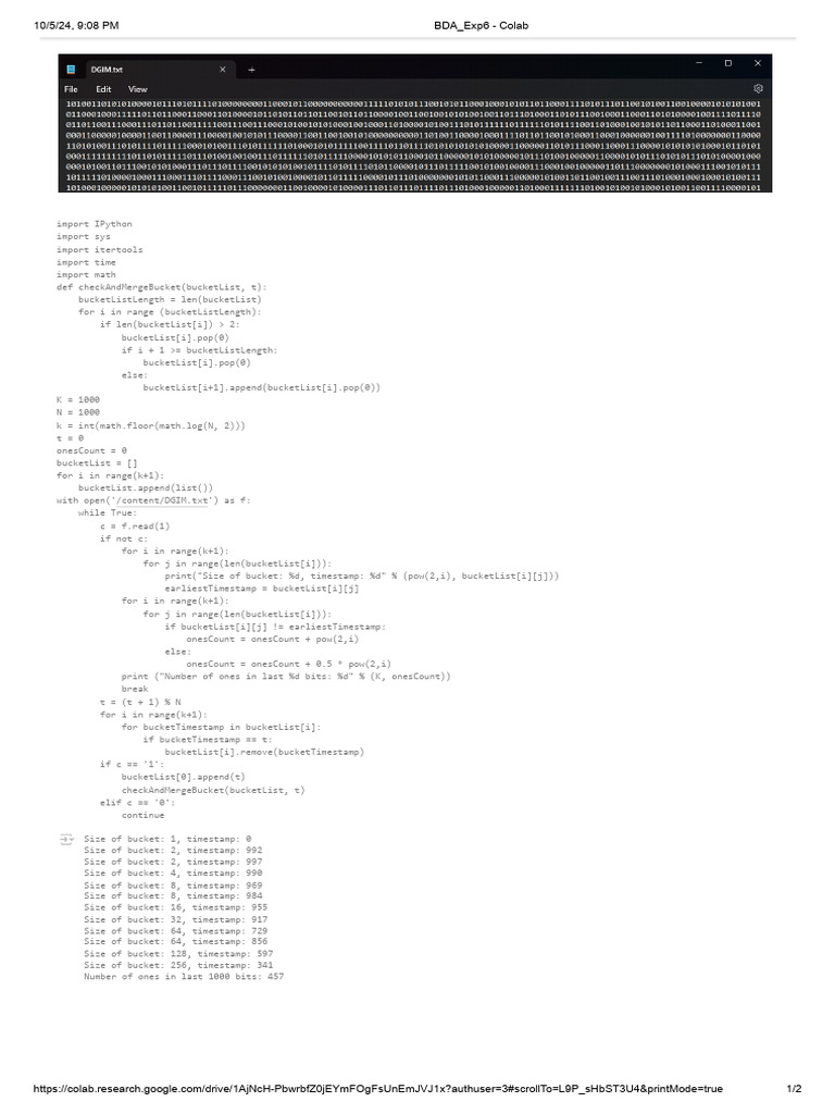 BDA - Exp6 - Colab | PDF