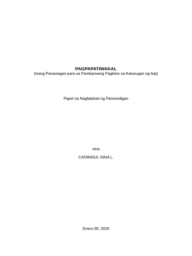 Position Paper | PDF