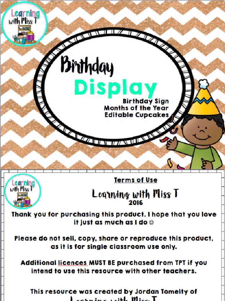 BirthdayDisplay 1 | PDF