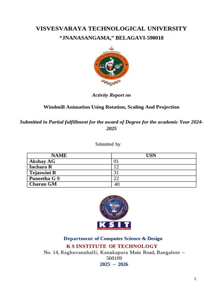 Maths Project Report | PDF | Computer Graphics | Matrix (Mathematics)