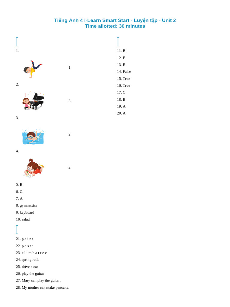 Answer Key | PDF