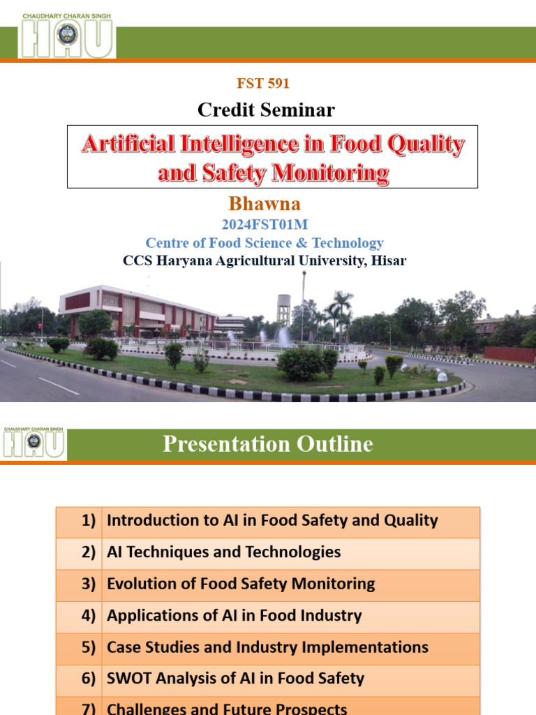 AI in Food Safety and Quality Monitoring | PDF | Artificial ...