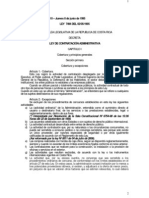 Ley de Contratación Administrativa de La República de Costa Rica