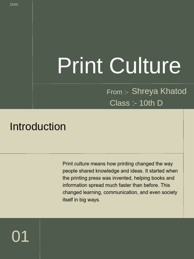 Print Culture - PPTX - 20251026 - 020800 - 0000 | PDF | Printing Press ...