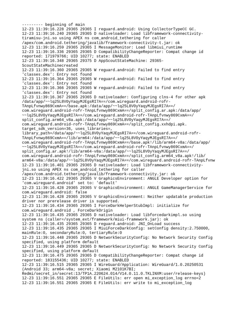 Wireguard Log | PDF | System Software | Computing
