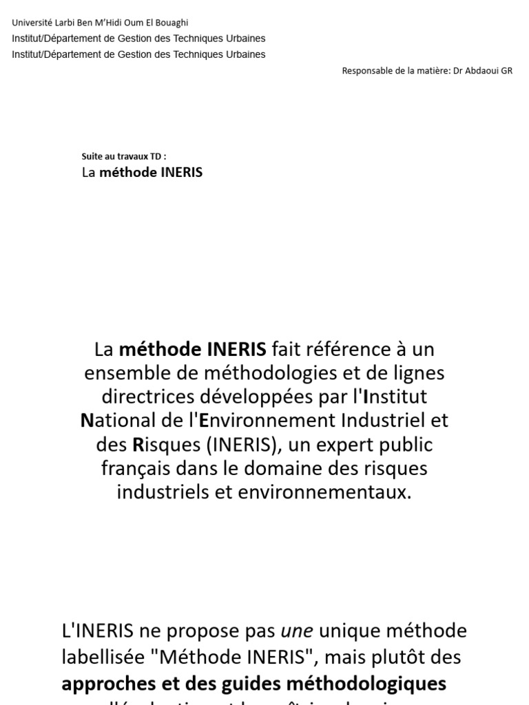 Méthode INERIS | PDF | Déchets | Incinération