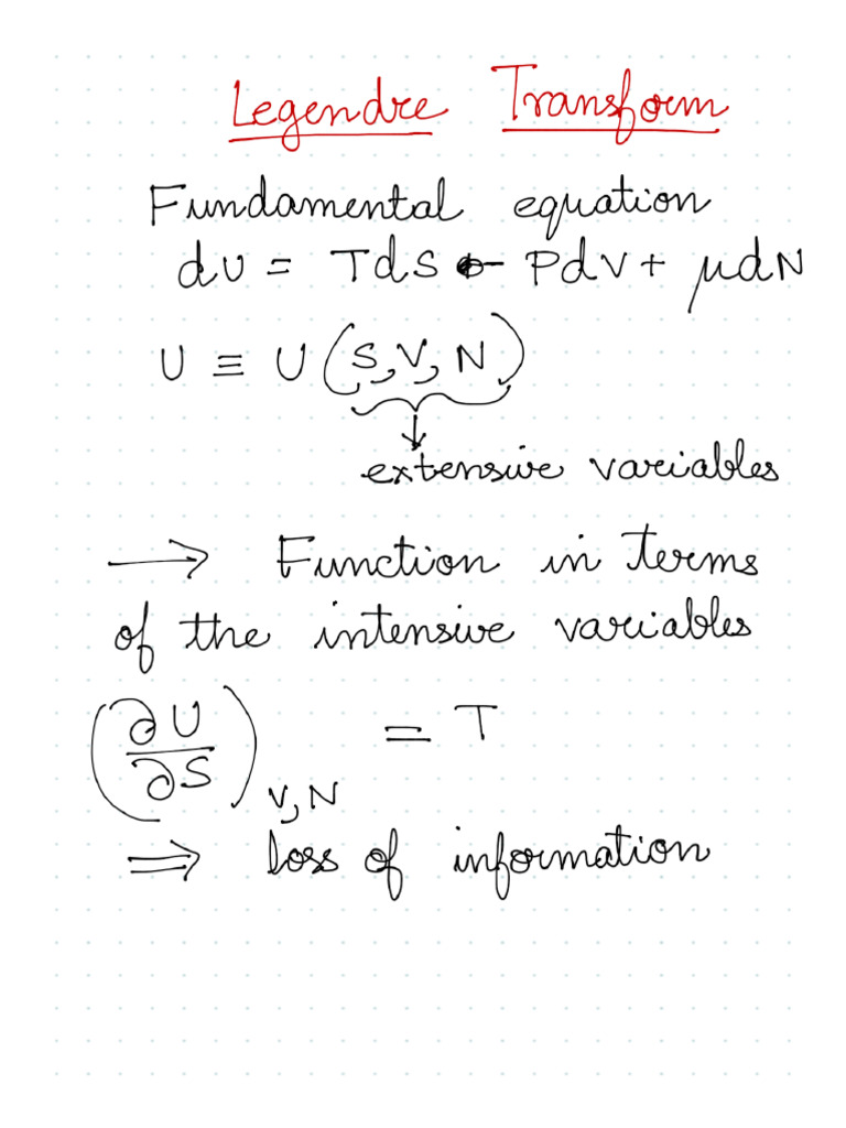 Legendre Trasform | PDF