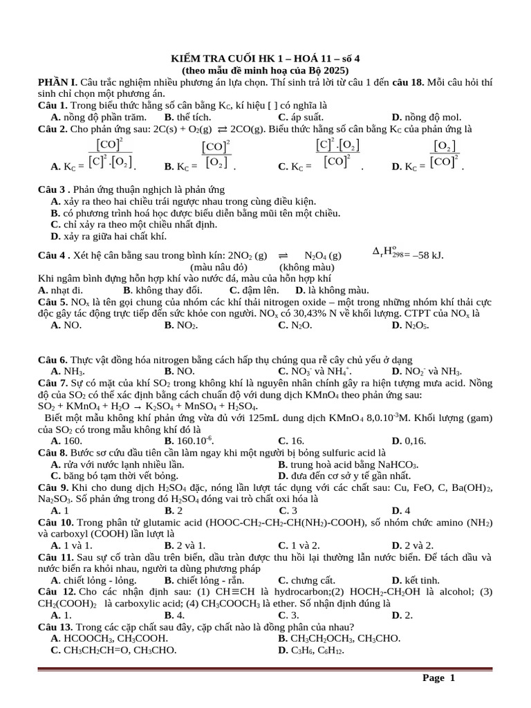 Hoá 11 KNTT | PDF