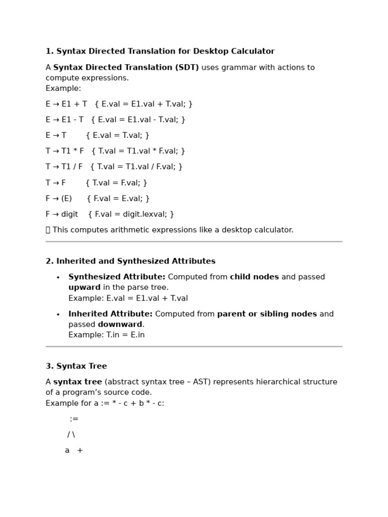 Compiler Design CIA - 2mark | PDF | Parsing | Computer Programming