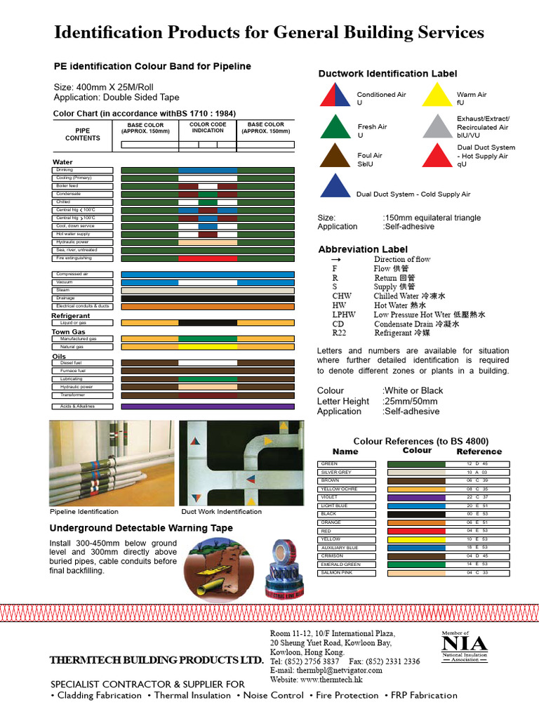 Colour Band | PDF | Pipe (Fluid Conveyance) | Duct (Flow)