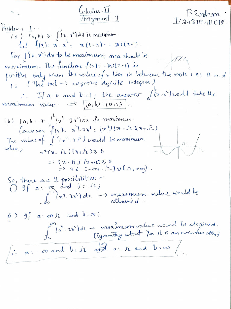 Calculus 2 Assignment | PDF