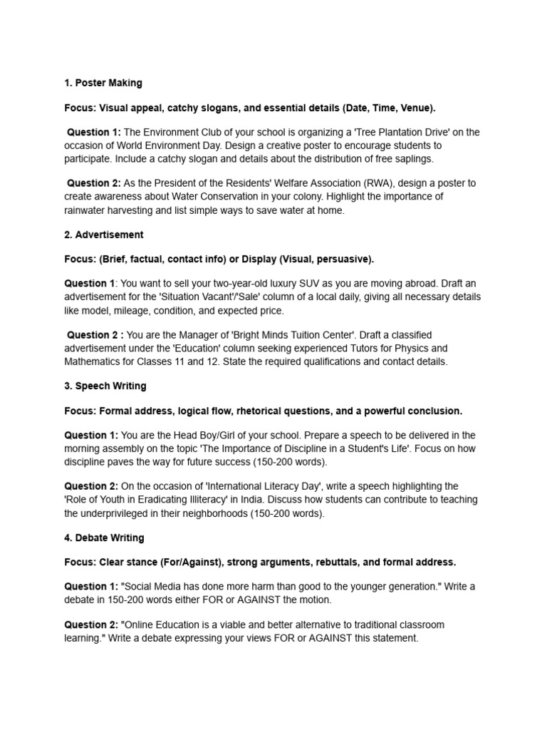 Writing Skills | PDF