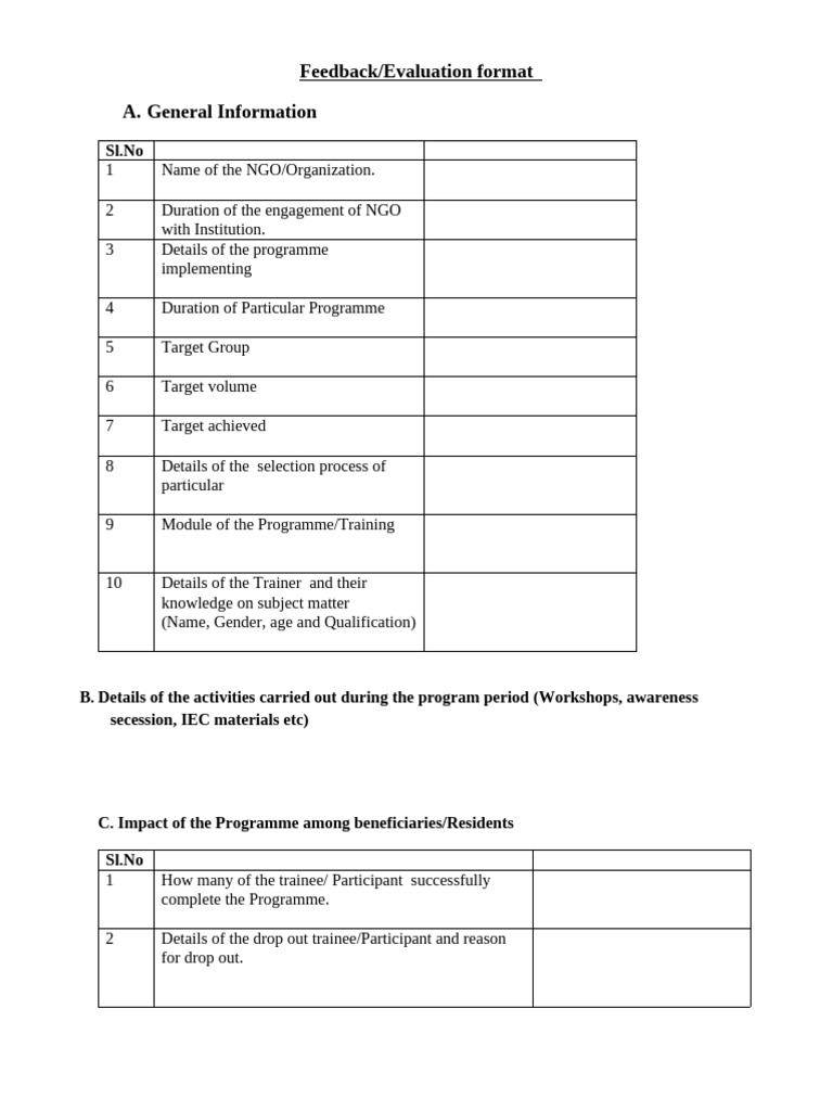Evaluation of NGO C3 1 1 | PDF