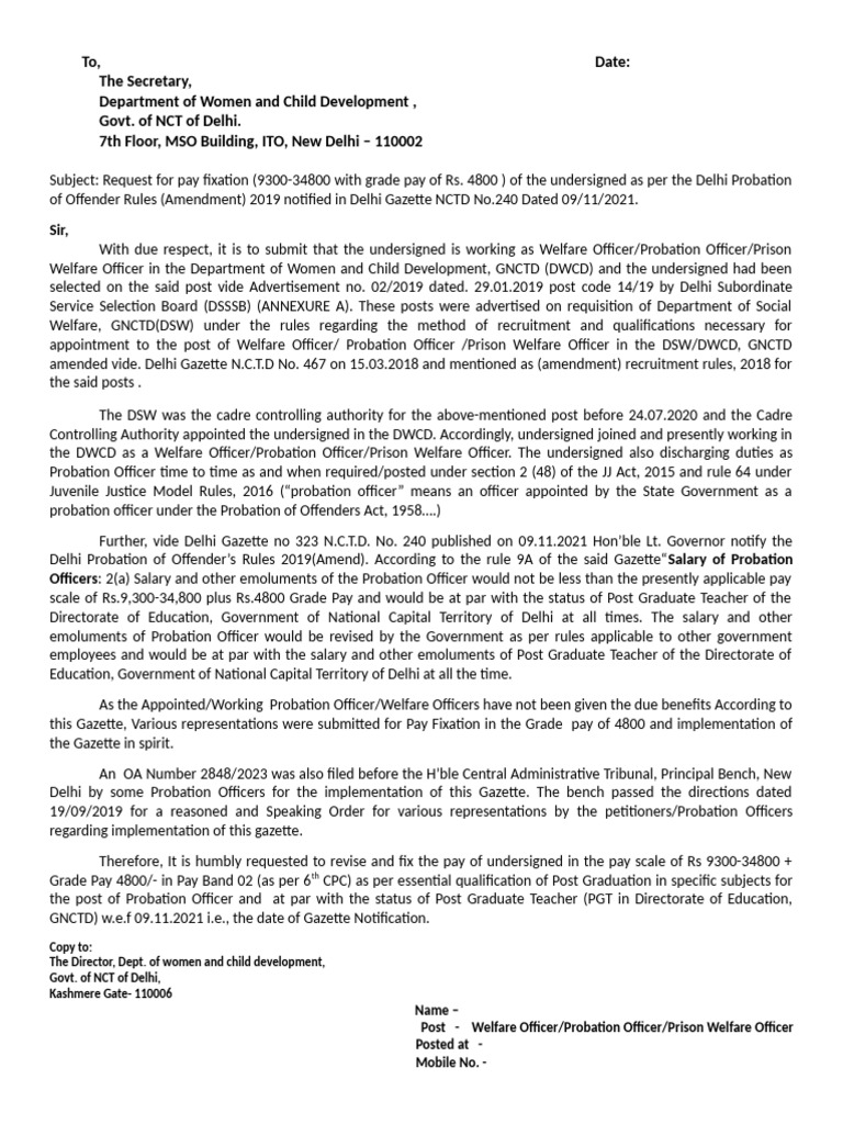 Secretary | PDF | Probation | Penology
