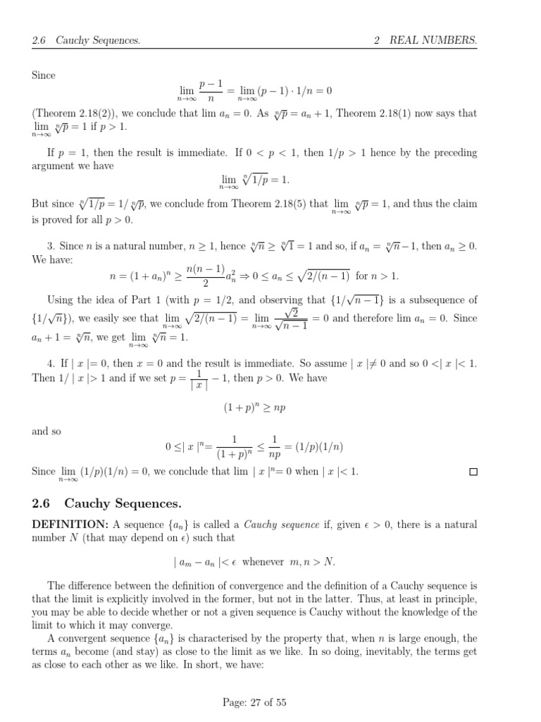 Wk7 1 | PDF | Sequence | Limit (Mathematics)