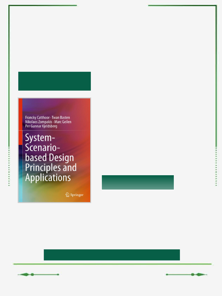 System-Scenario-based Design Principles and Applications Francky ...