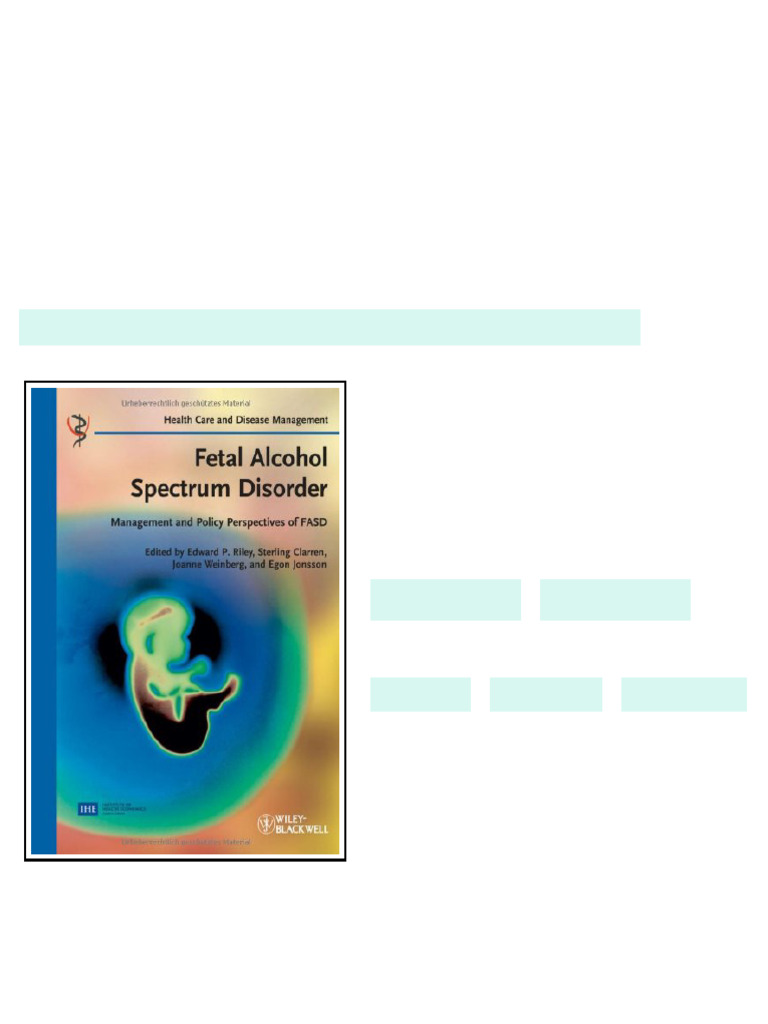 Fetal Alcohol Spectrum Disorder Management and Policy Perspectives of ...