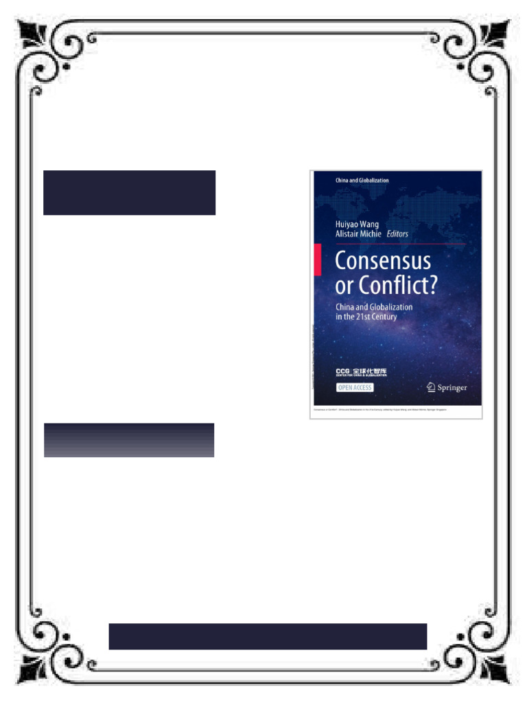 Consensus or Conflict China and Globalization in the 21st Century 1st ...