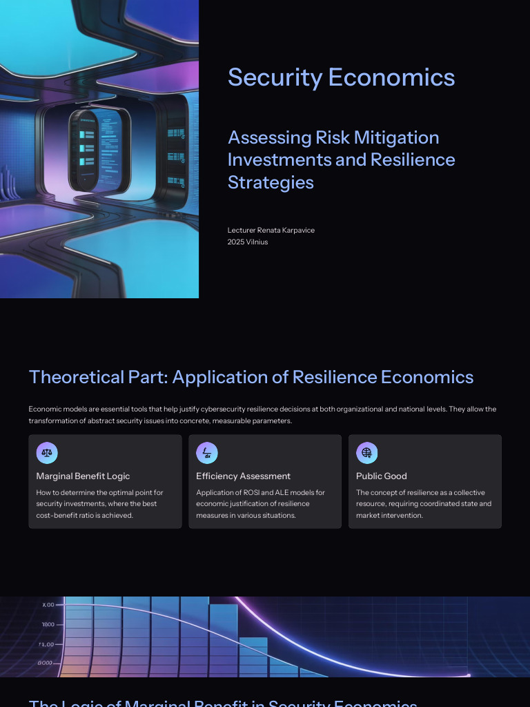 EN 3 - 3 - Security Economics | PDF | Risk | Risk Assessment