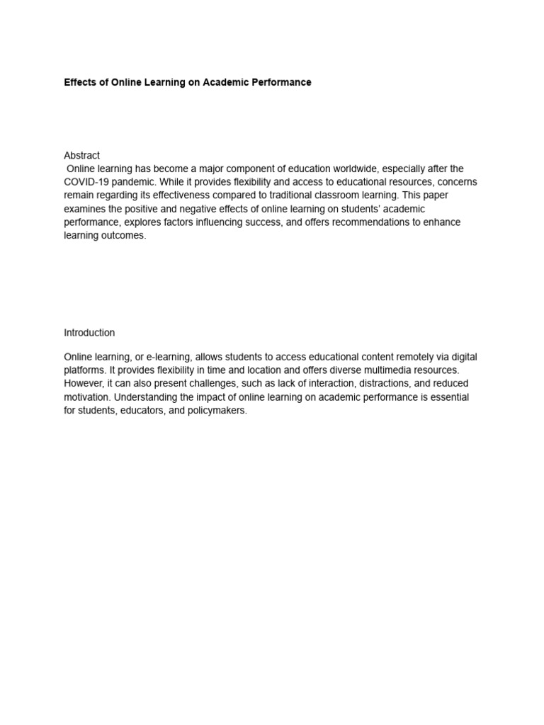 online learning | PDF | Educational Technology | Learning