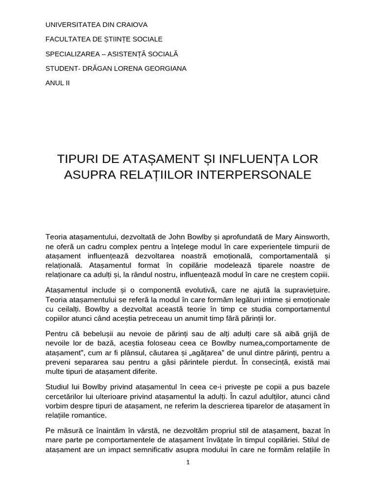 Tipuri de Atasament | PDF