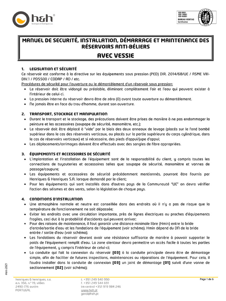 FRA - DC (VESSIE) - Instalação - Arranque - Manutenção (Mar - 21 ...