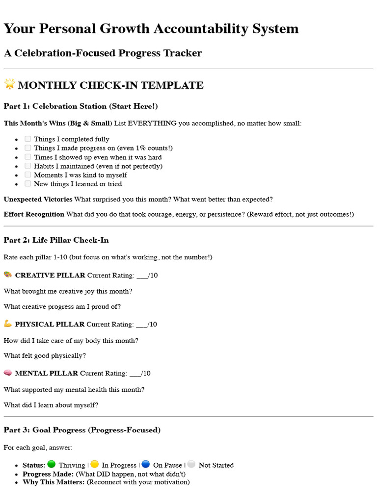 ADHD-Friendly Accountability System | PDF | Motivation | Motivational