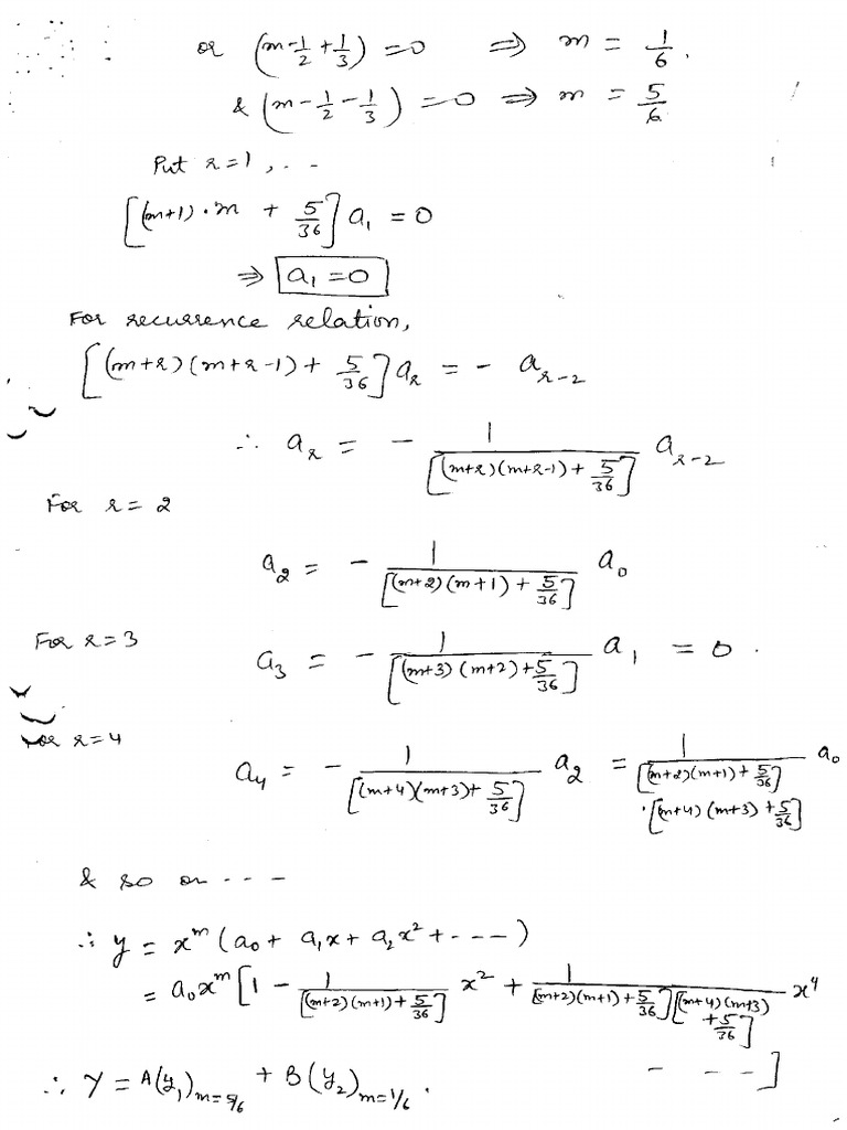 Series Solution 2 Notes | PDF