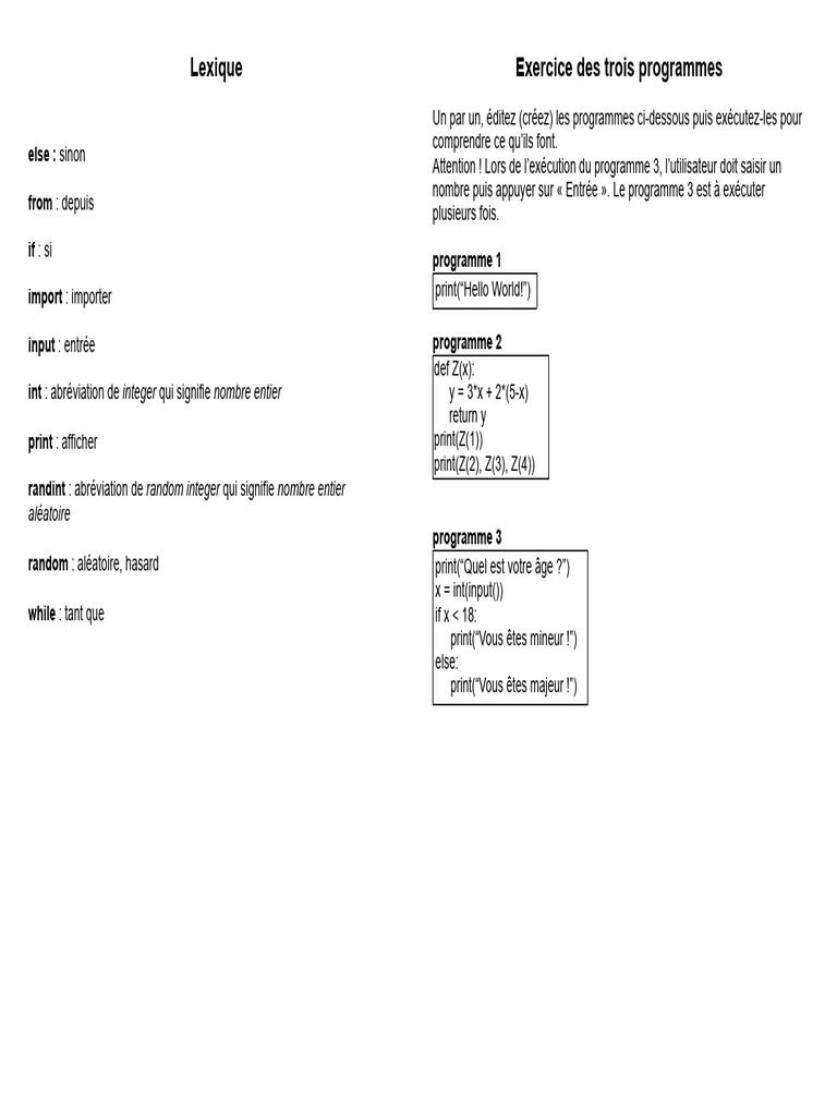 TP Python8 | PDF | Programme informatique | Programmation