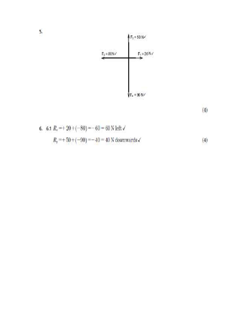 Vectors in Two Dimension Marking Guideline 5 - 9 | PDF