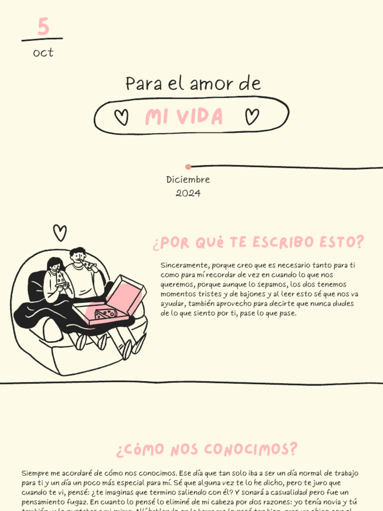 Carta Al Amor de Mi Vida | PDF