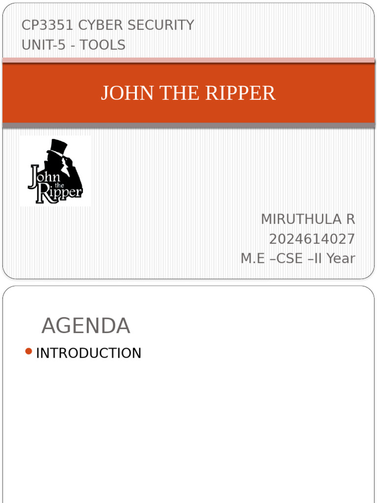John The Ripper | PDF | Password | Security