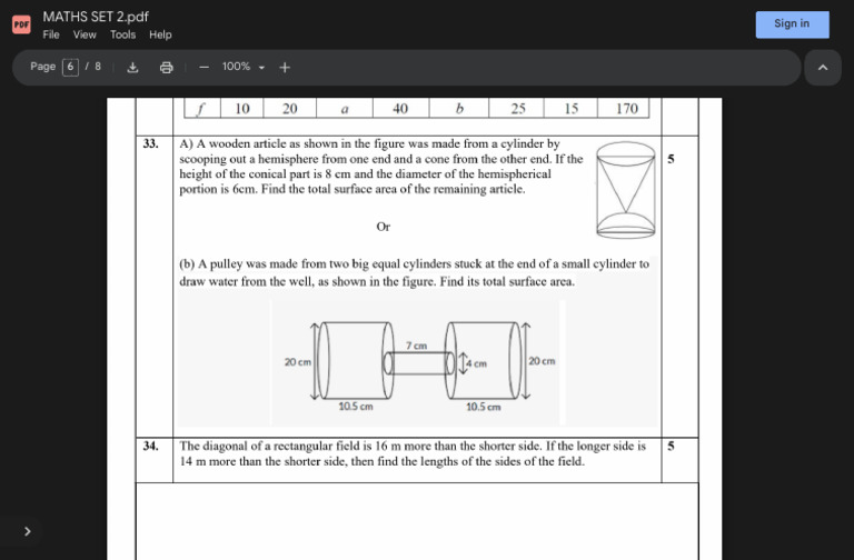 MATHS SET 2.PDF - Google Drive 3 | PDF