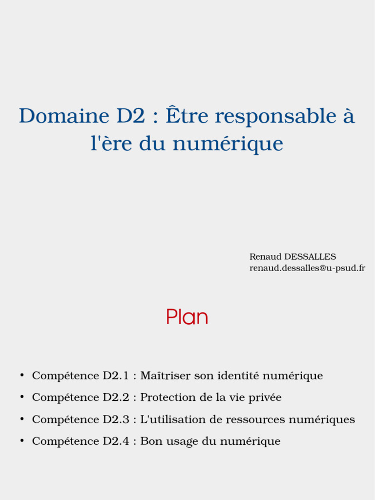 D2 Outils | PDF | Spam | Pair à pair