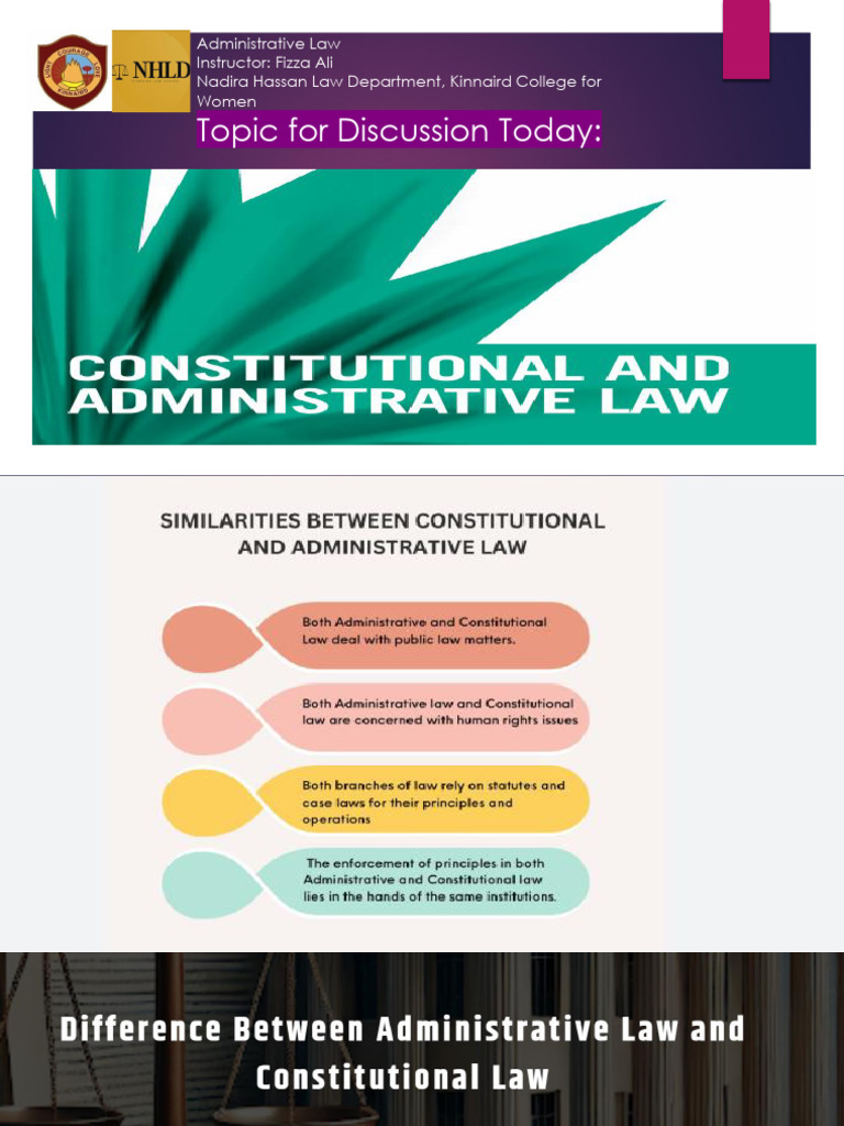 Administrative Law Lecture 3 | PDF