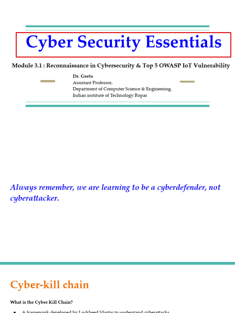 Module 3 Lecture 5 | PDF | Computer Security | Security