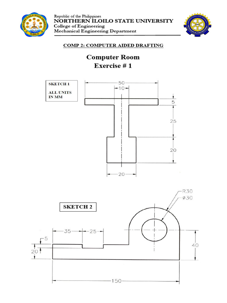 Comp 2 CAD Exercise 1 | PDF