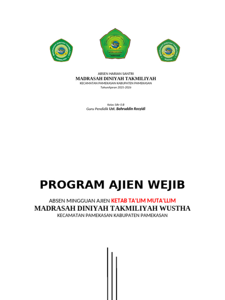 Cover Absen | PDF