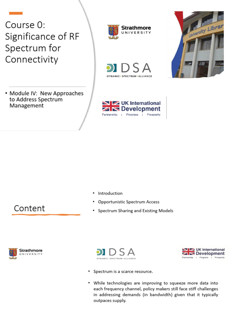 Course 0 Module IV - New Approaches To Address Spectrum Management - V5 ...