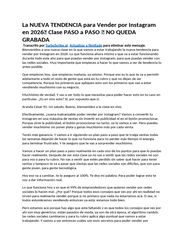 La Nueva Tendencia para Vender Por Instagram en 2026? Clase Paso A Paso ...