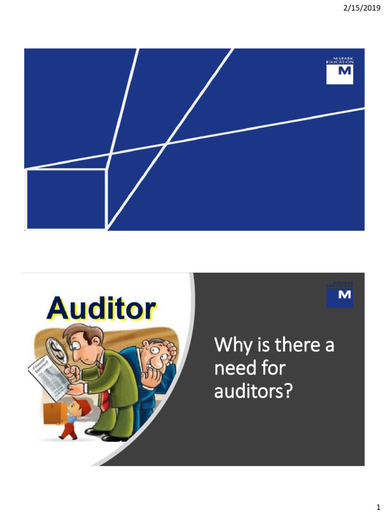 Lesson 2 - The Need For The External Audit | PDF | Audit | Accounting