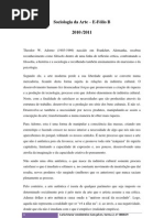 Sociologia Da Arte Efolio II