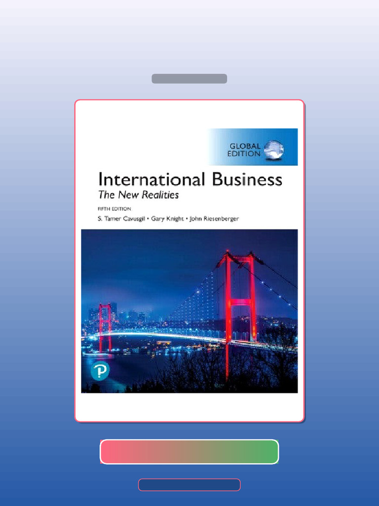 International Business the New Realities Global Edition 5E Cavusgil E ...