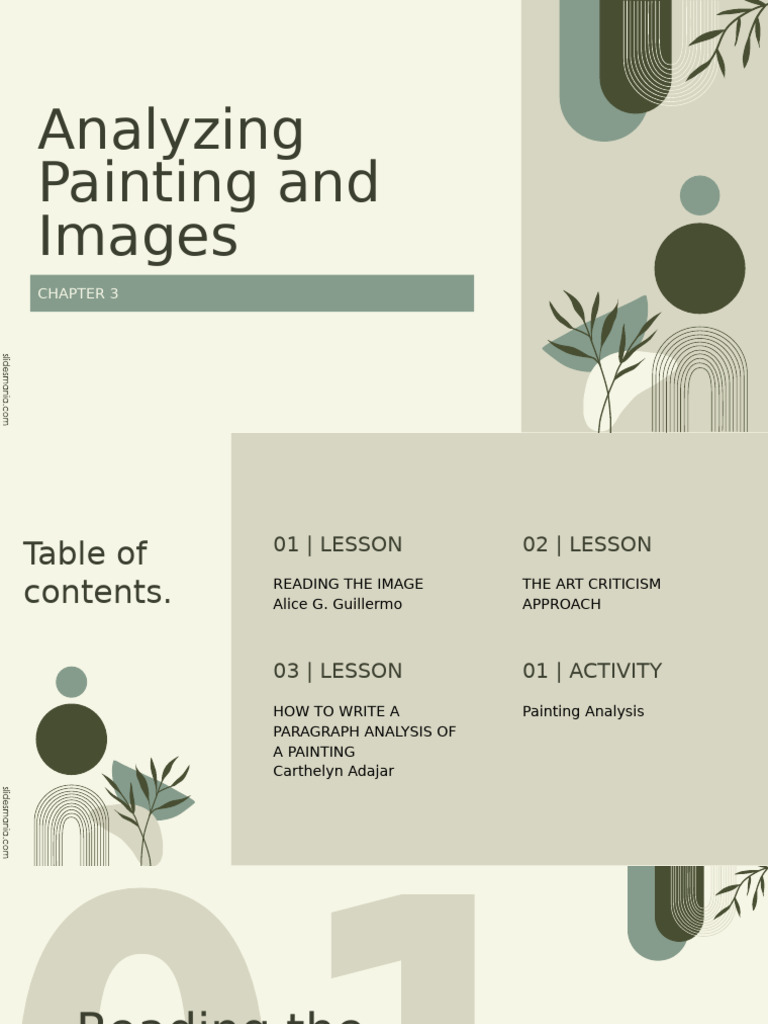 Chapter 3 Art Analysis | PDF | Tapestry | Textiles
